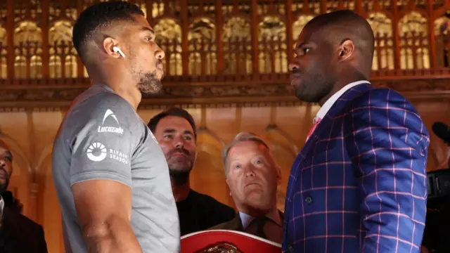 Anthony Joshua and Daniel Dubois