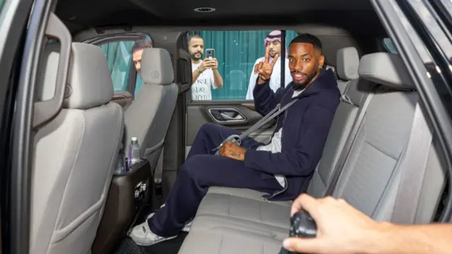 Ivan Toney arriving in Saudi Arabia for his transfer from Brentford