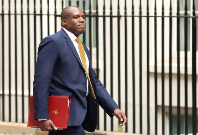 David Lammy, pictured last week