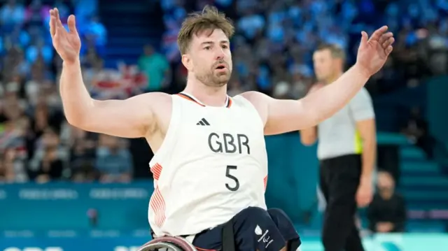 GB wheelchair basketball player Simon Brown