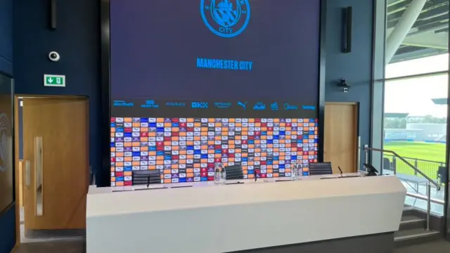Manchester City's media room