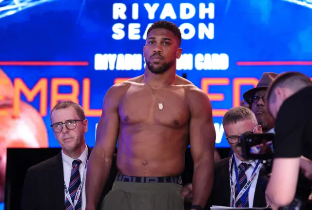 Anthony Joshua weighs in