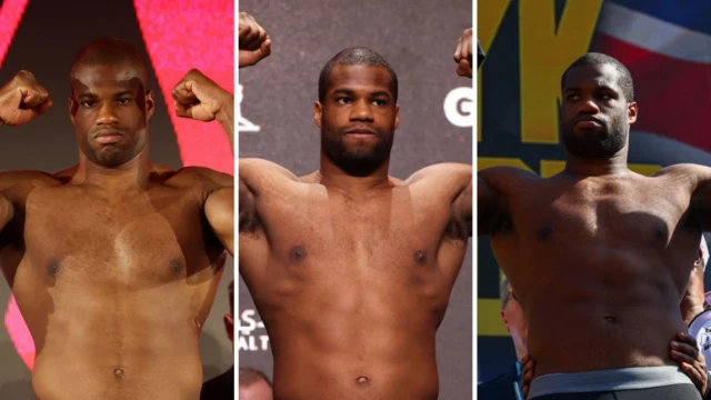 Daniel Dubois weighing in for fights