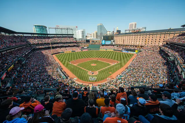 A general view of Oriole Park at Camden Yards from the upper deck