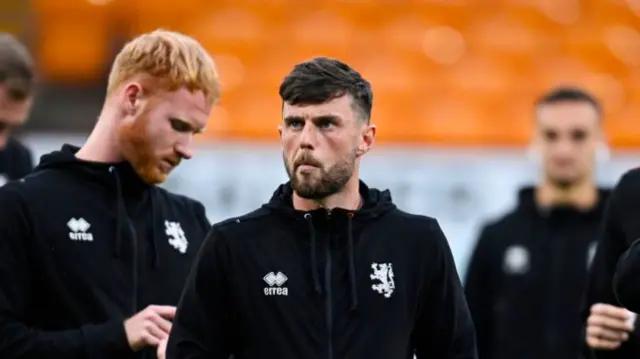 MOTHERWELL, SCOTLAND - SEPTEMBER 20: Dundee United's Will Ferry during a Premier Sports Cup quarter-final match between Motherwell and Dundee United at Fir Park, on September 20, 2024, in Motherwell, Scotland. (Photo by Rob Casey / SNS Group)