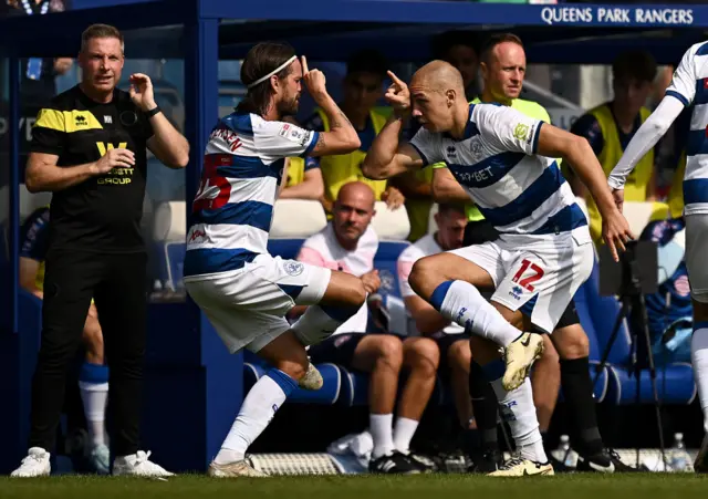 QPR celebrate goal