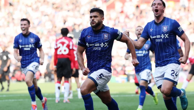 Sam Morsy celebrates