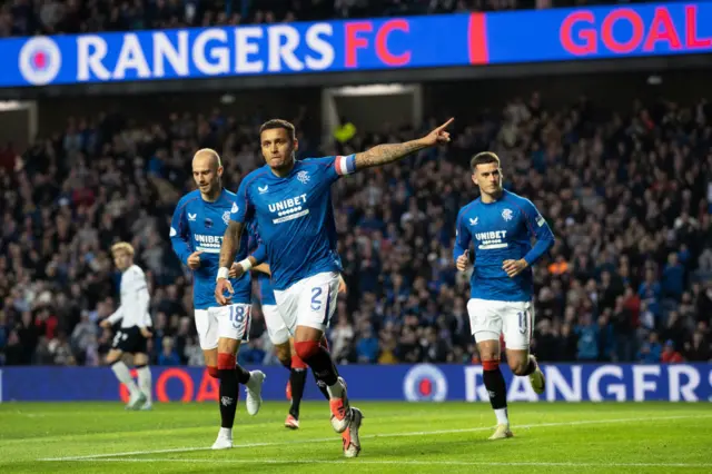 James Tavernier celebrates