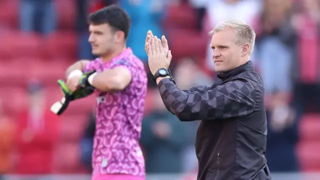 Liam Manning, manager of Bristol City