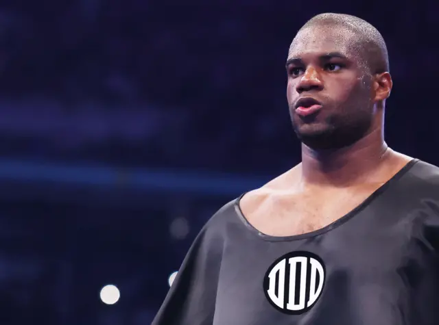 Daniel Dubois looking tense