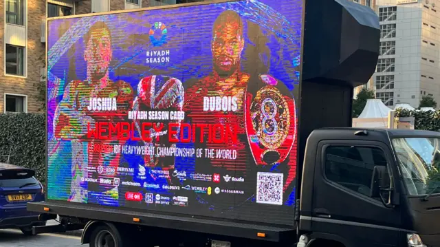 Lorry with AJ v Dubois promotion