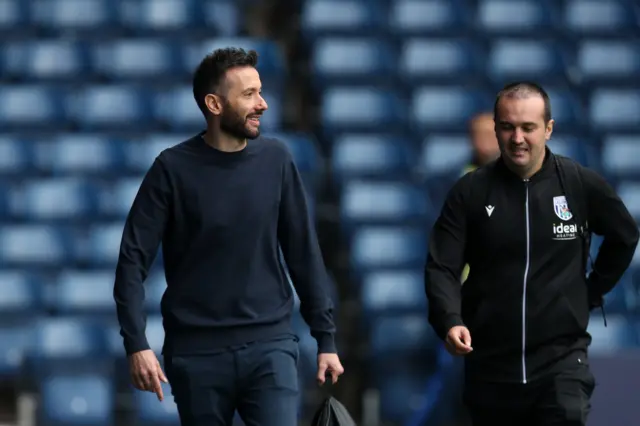 Carlos Corberan arrives at The Hawthorns