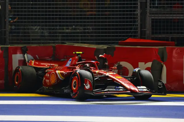 Carlos Sainz at Singapore.