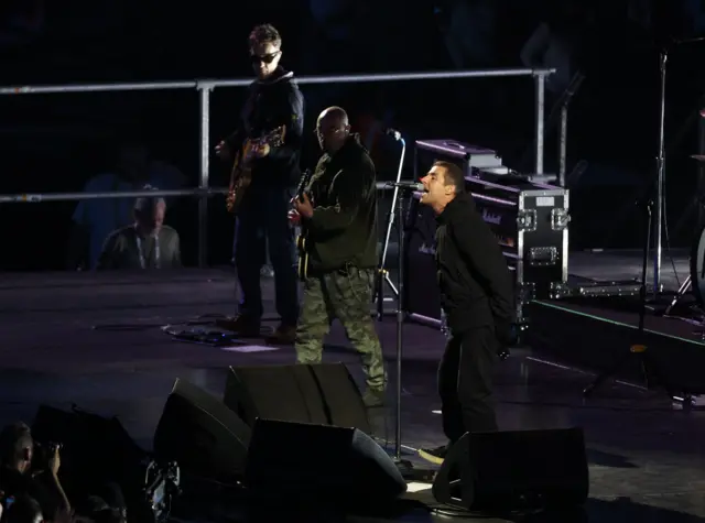 Liam Gallagher performs on stage