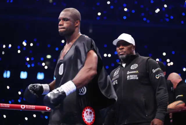 Daniel Dubois and coach Don Charles