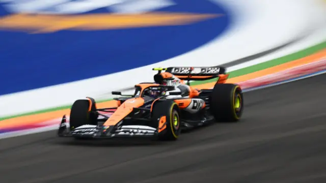 McLaren's Lando Norris in Singapore Grand Prix third practice