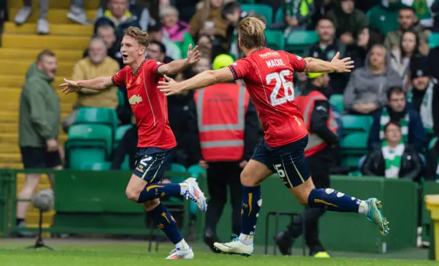 Finn Yeats celebrates restoring Falkirk's shock lead