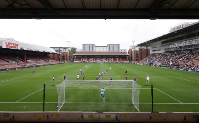 Back of the net view of Spurs v Palace