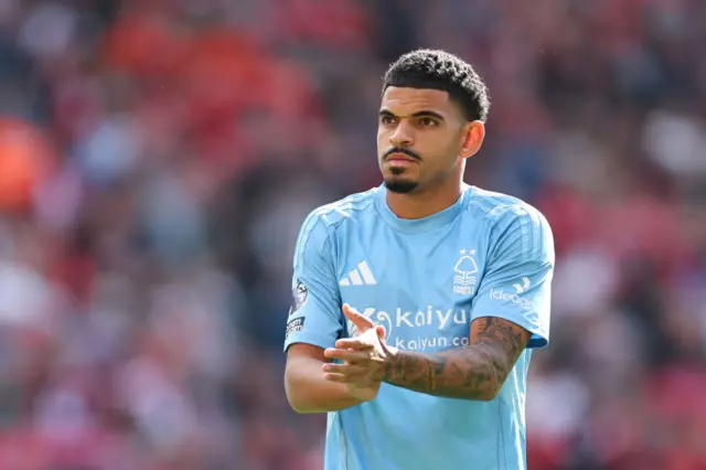 Morgan Gibbs-White applauds fans