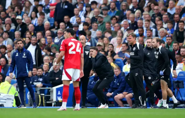 Hurzeler reacts to Gibbs-White's challenge