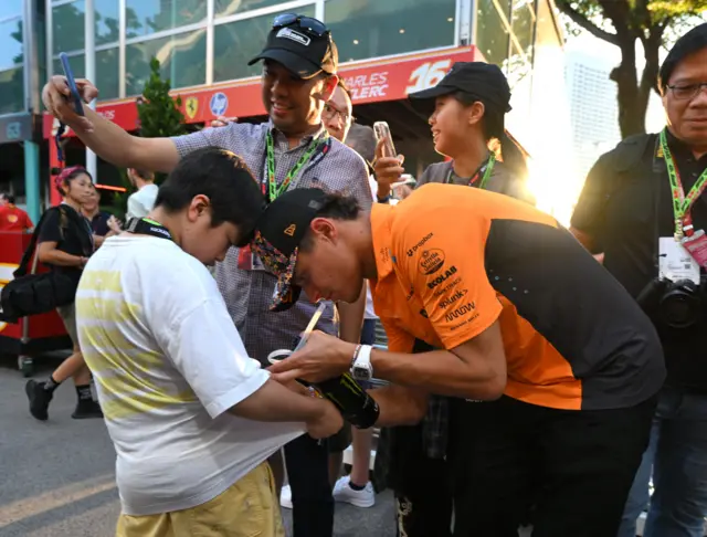 Lando Norris at Singapore GP.