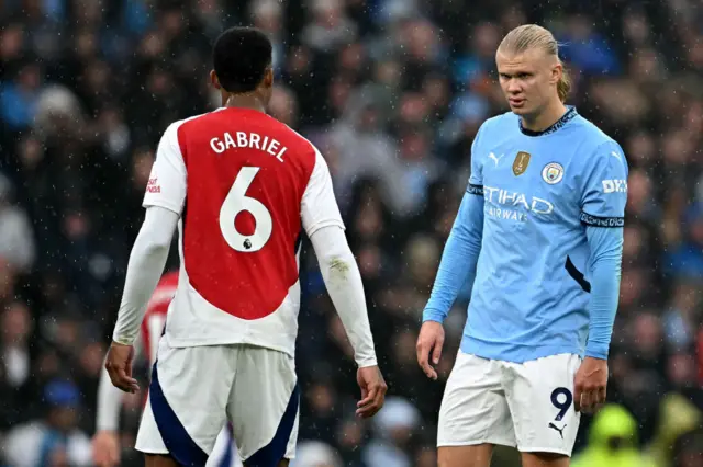 Haaland and Gabriel face off