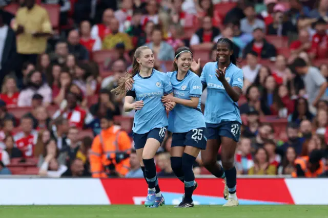 Park is mobbed by teammates after putting City ahead