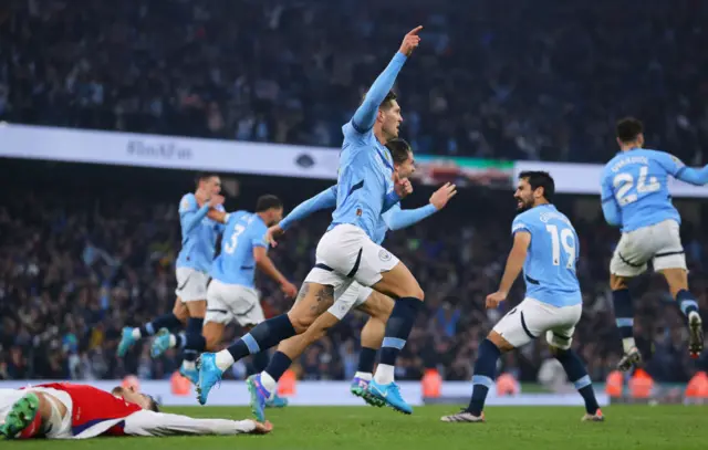 John Stones celebrates