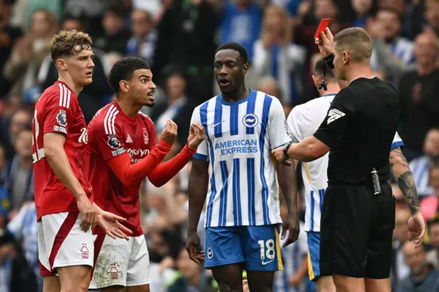 Gibbs-White receives red card