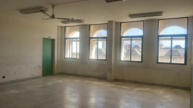 An empty classroom in Lebanon