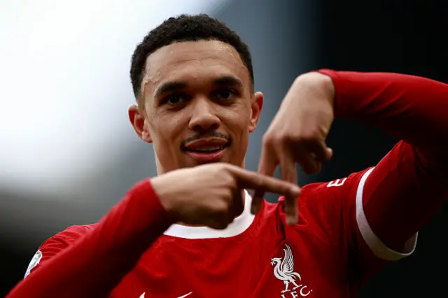 Trent Alexander-Arnold celebrates