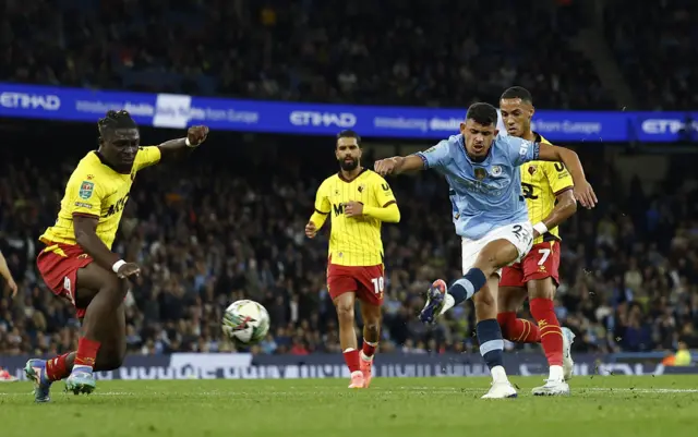 Matheus Nunes scores for Manchester City