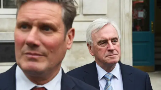 John McDonnell (right) and Keir Starmer, pictured in 2019 while members of the shadow cabinet