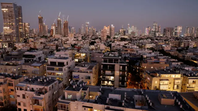 Aerial shot of Tel Aviv