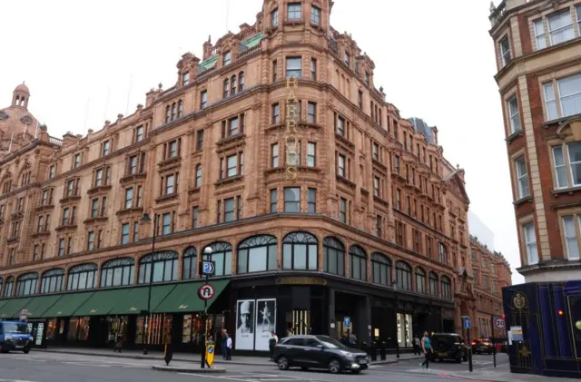 The world famous department store is in Knightsbridge, London