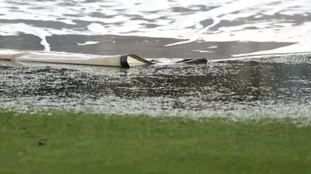 Wet outfield at Essex