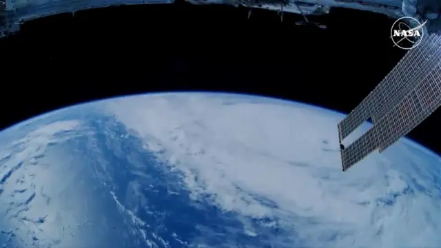 View of hurricane from space