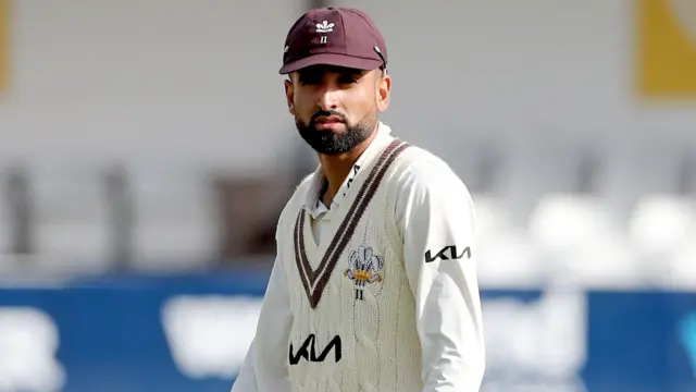 Yousef Majid playing for Surrey