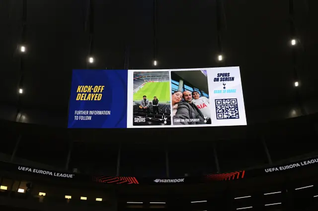 A message is seen on the LED screen