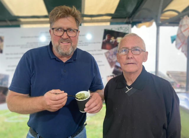 Mushy peas vendors at Goose Fair 2024