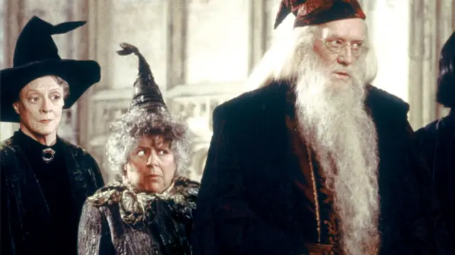 Maggie Smith alongside Miriam Margolyes in Harry Potter