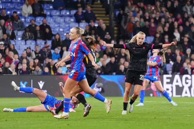 Beever-Jones celebrates scoring the opener