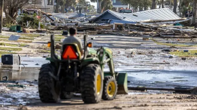 Clean up operations are beginning in Cedar Key