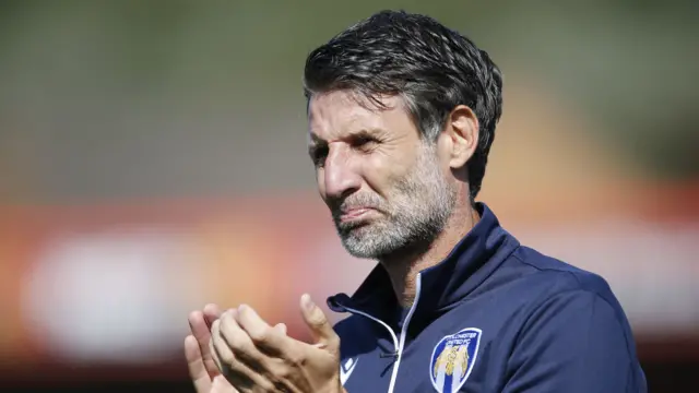 Colchester head coach Danny Cowley