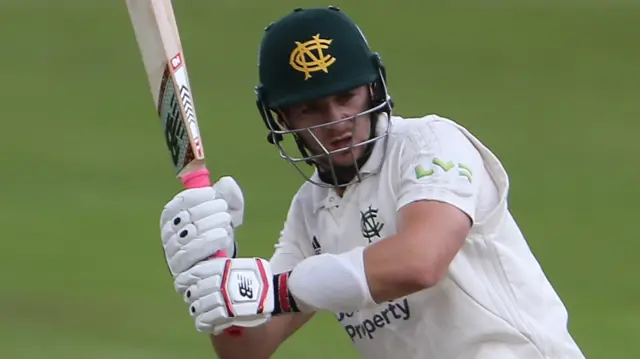 Joe Clarke batting for Notts