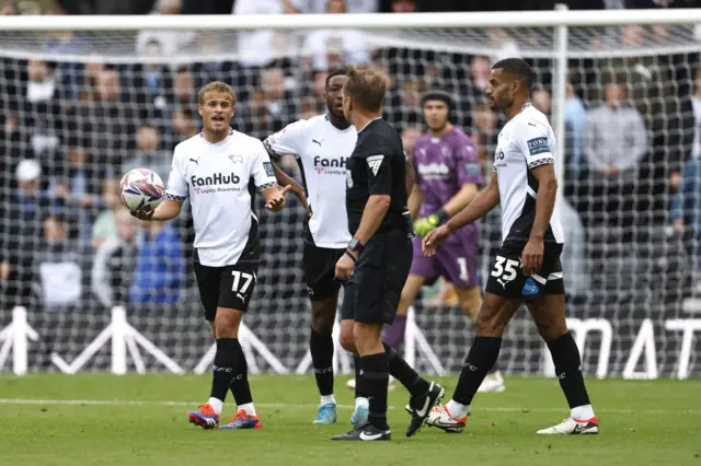 Derby complain to referee