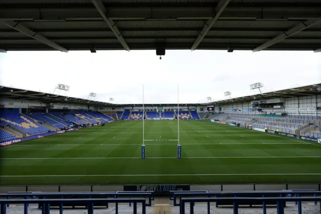 General view of Warrington's Halliwell Jones Stadium