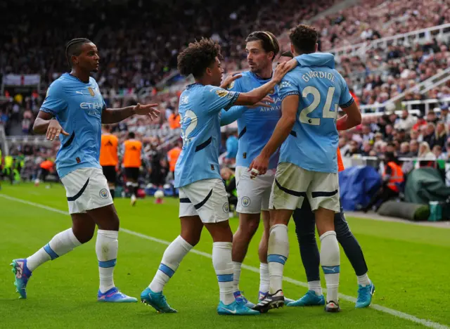 Manchester City celebrate