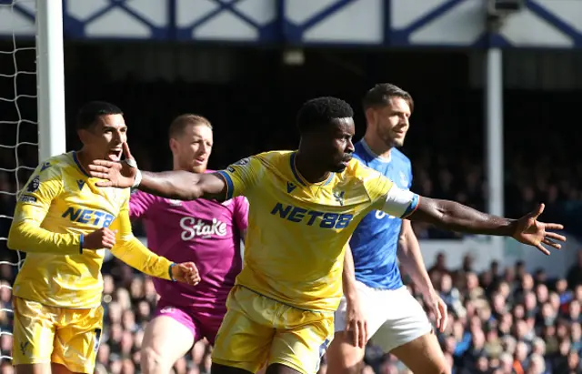 Marc Guehi of Crystal Palace celebrates