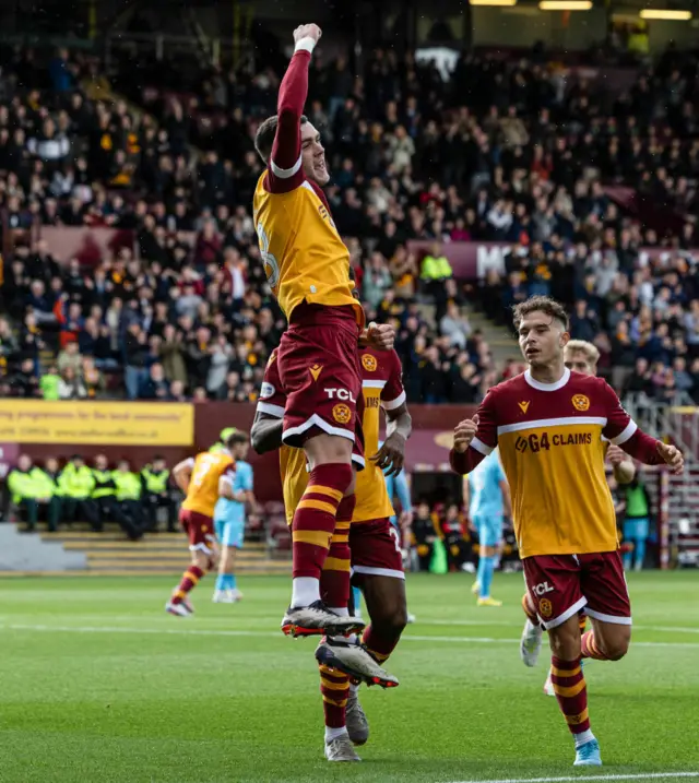 Lennon Miller celebrates